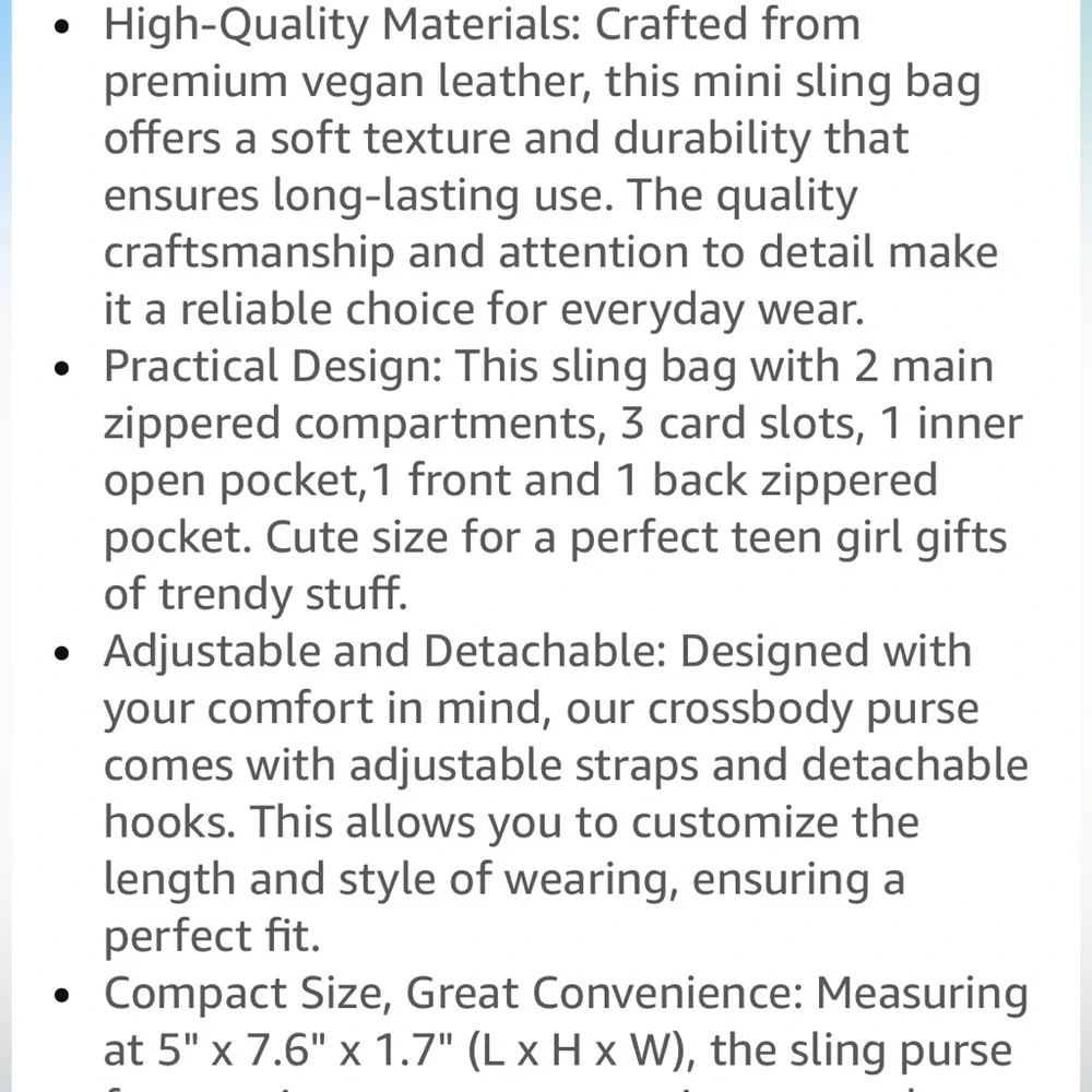 Dark grey sling bag - Picture 2 of 7